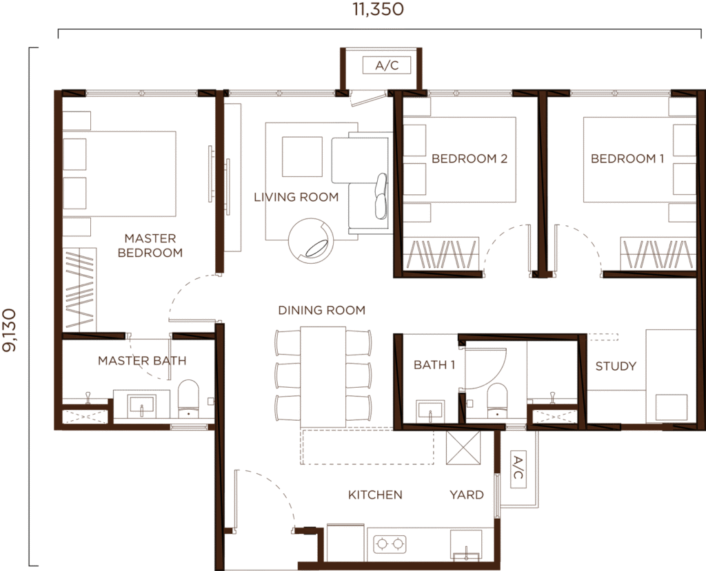 Amberwood Larkin JB Type C floor plan