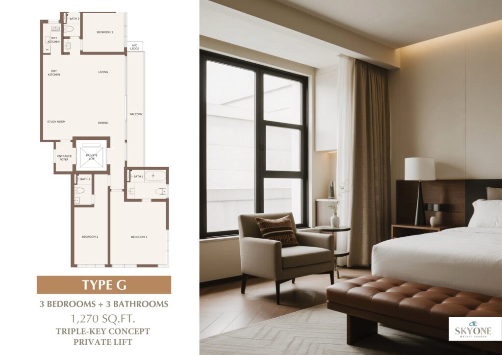 CTC SkyOne Bukit Chagar JB Type G floor plan