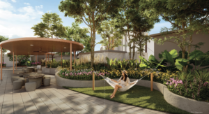 Garden hammock area