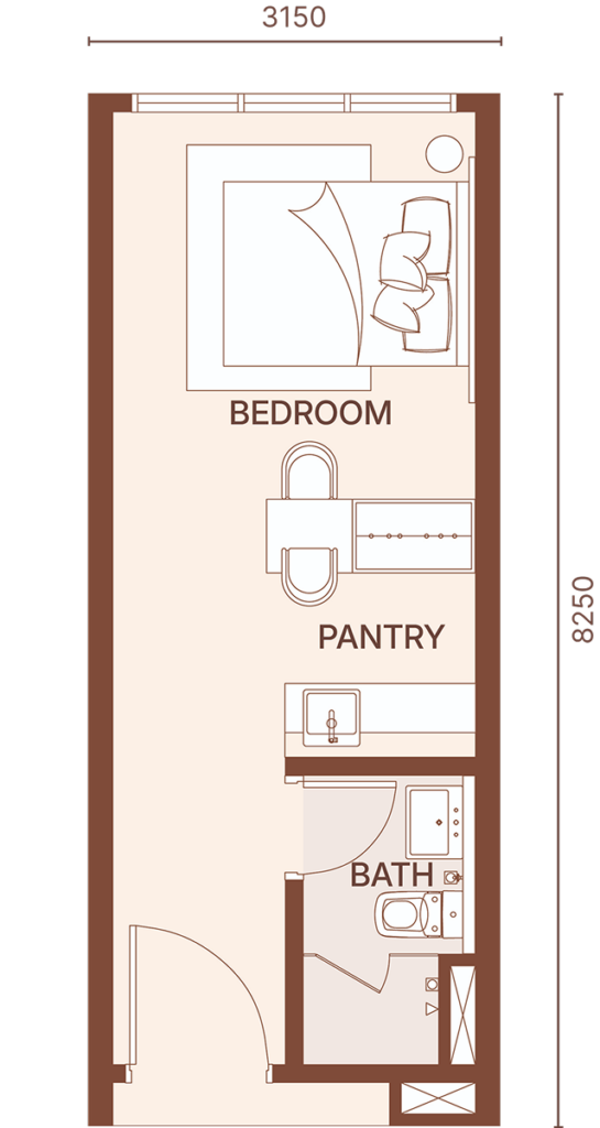 Coronade Twins Type A1 The Metro floor plan