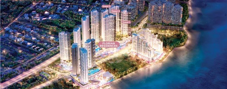 Florian Residences Danga Bay 1 至 3 座塔楼效果图