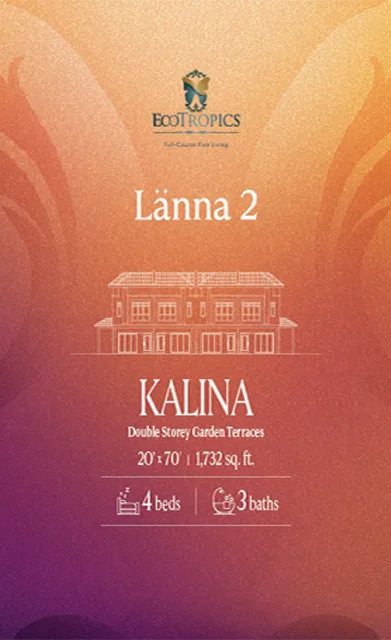 Kalina 1,732 平方尺 · 20×70