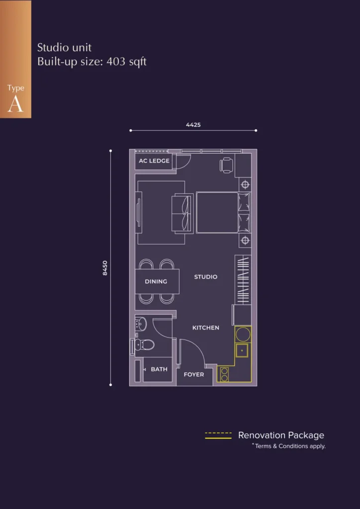 Mah Sing M Grand Minori Type A floor plan