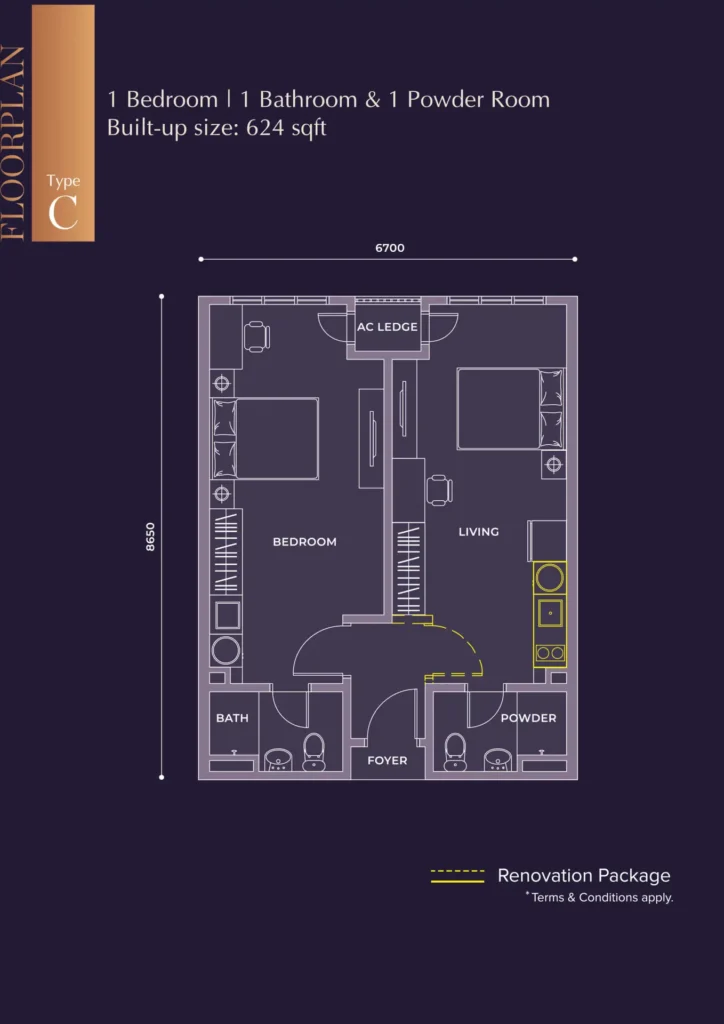 Mah Sing M Grand Minori Type C floor plan