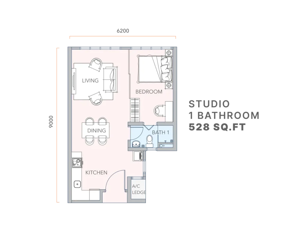 Mandolin Residences Taman Desa Tebrau Type A floor plan
