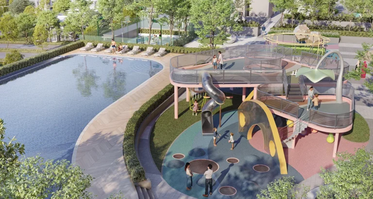 Ponderosa Regency 面向 Ponderosa 高尔夫球场的一侧
