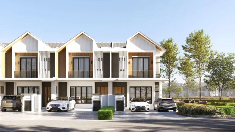 Sanubari 第一期双层排屋外观，Bandar Dato Onn