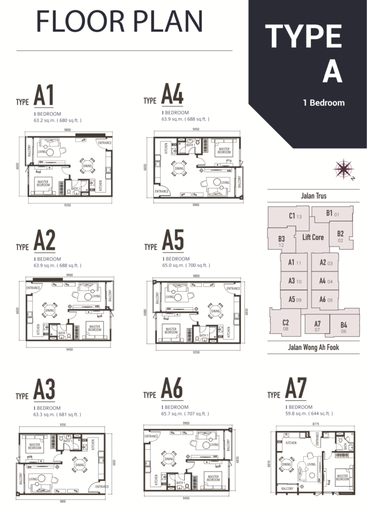 Shama Suasana JBCC Type A floor plan