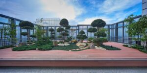 Sky garden and sky deck